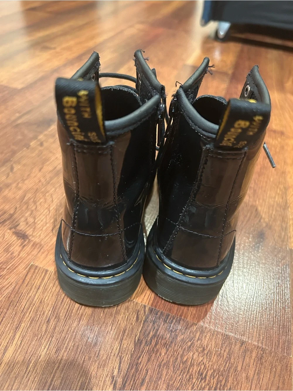 Dr Martens Toddlers 1460 Patent Leather Lace up Boots Size 13